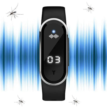 Ultrasonic Mosquito Repeller Bracelet | USB Charging | Anti Mosquito Bite Wristband for Outdoors