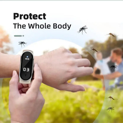 Ultrasonic Mosquito Repeller Bracelet | USB Charging | Anti Mosquito Bite Wristband for Outdoors