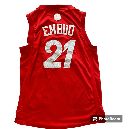 Philadelphia 76ers Joel Embiid Jersey Christmas Edition