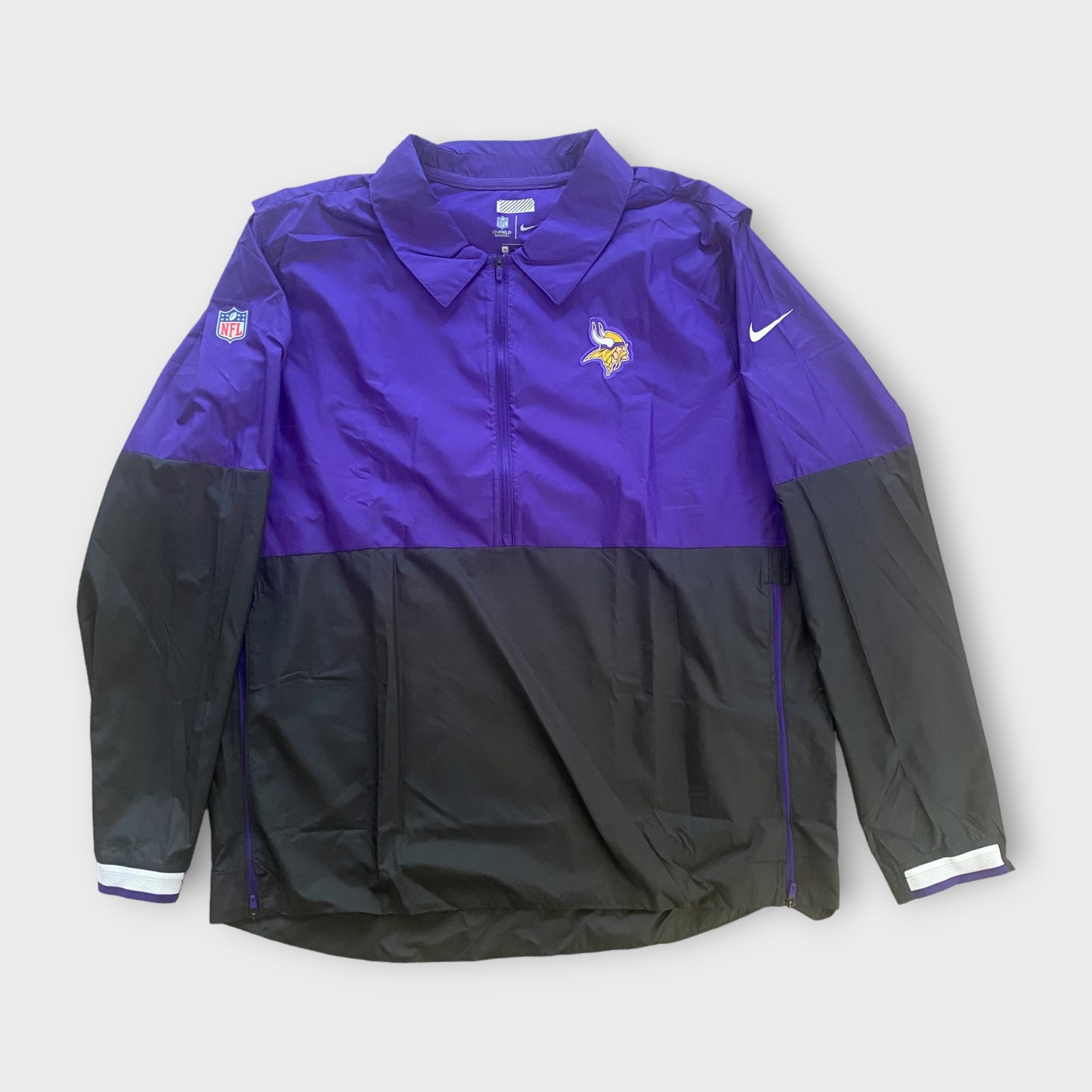 Minnesota Vikings Nike On Field Quarter-Zip Lightweight Jacket