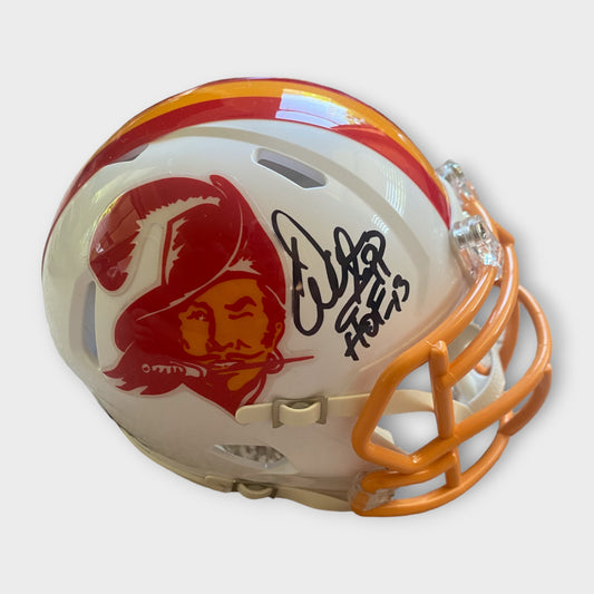Tampa Bay Buccaneers Autographed Mini Helmet Warren Sapp COA