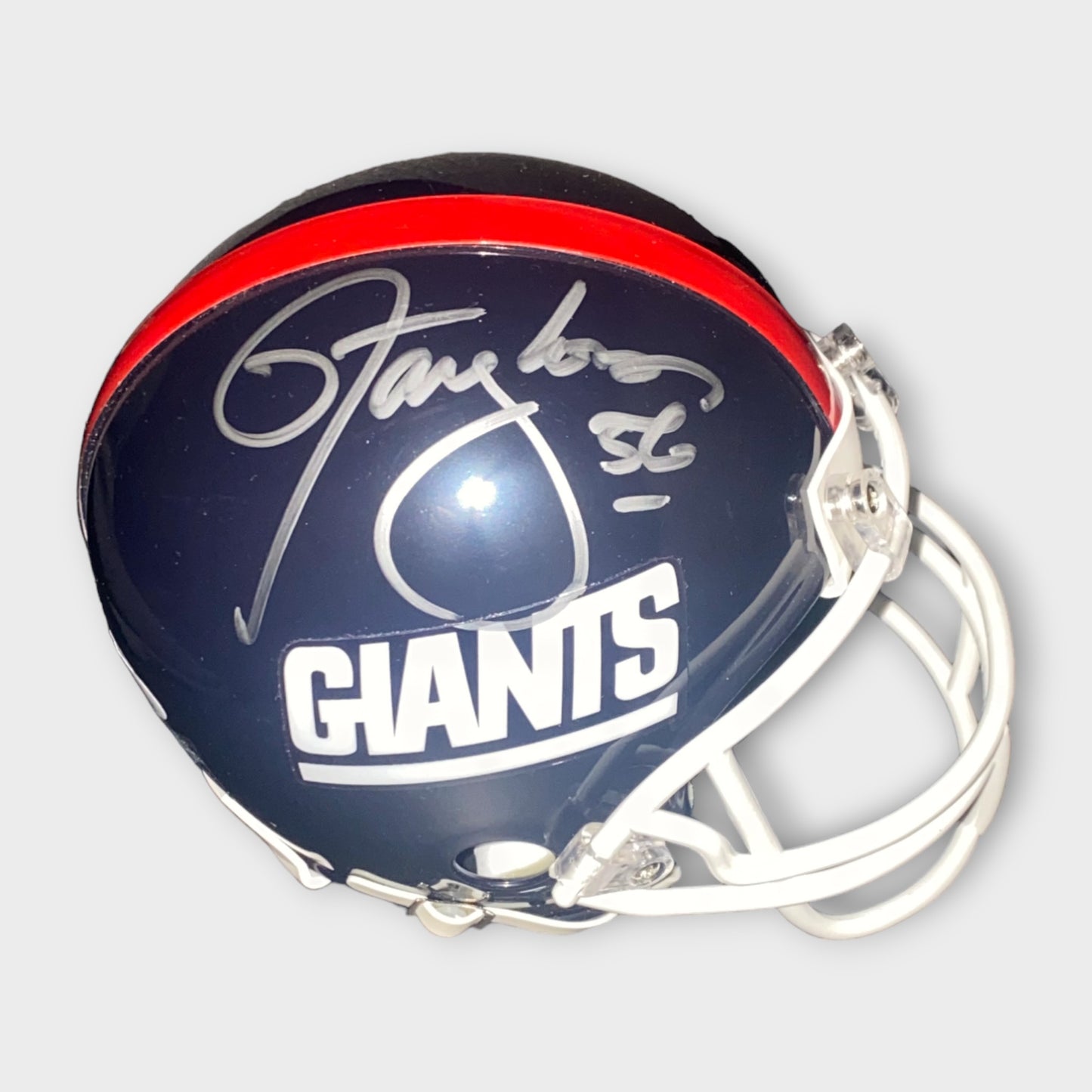 New York Giants Autographed Mini Helmet Lawrence Taylor JSA COA