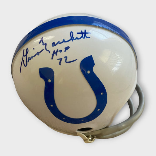 Baltimore Colts Autographed Mini Helmet Gino Marchetti JSA COA