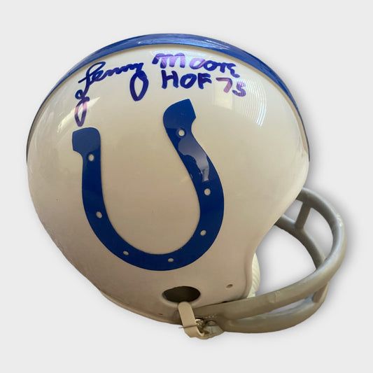 Baltimore Colts Autographed Mini Helmet Lenny Moore