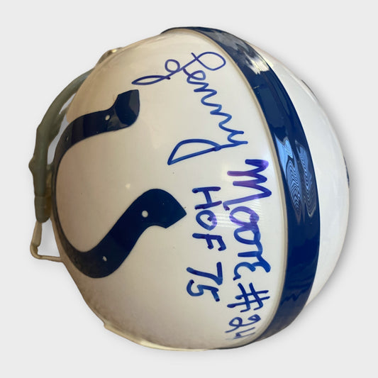 Baltimore Colts Autographed Mini Helmet Lenny Moore