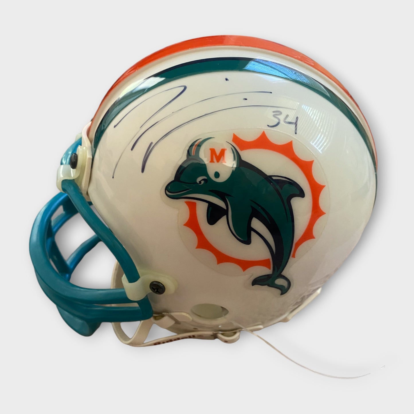 Miami Dolphins Autographed Mini Helmet Ricky Williams Riddell NFL Sports