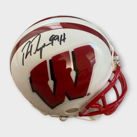 Wisconsin Badgers Autographed Mini Helmet Ron Dayne COA