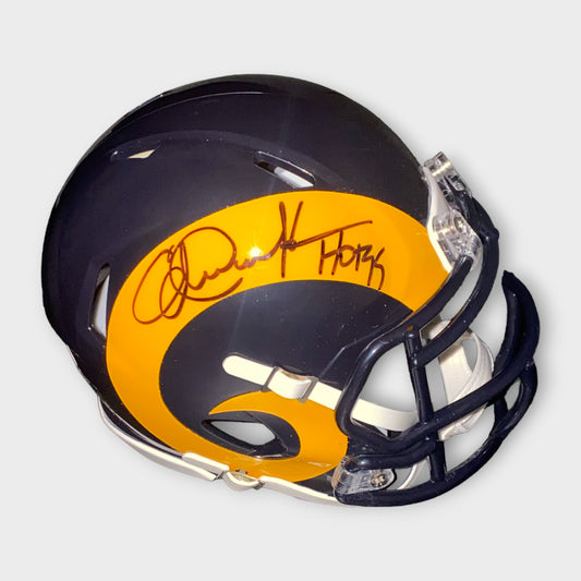 LA Rams Autographed Mini Helmet Eric Dickerson BECKETT COA