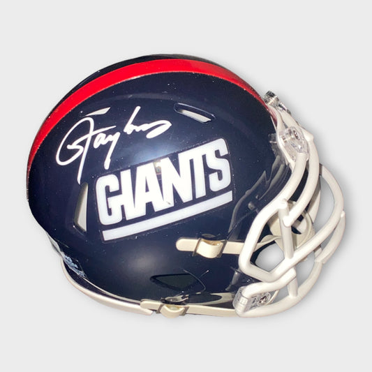 New York Giants Autographed Mini Helmet Lawrence Taylor Beckett