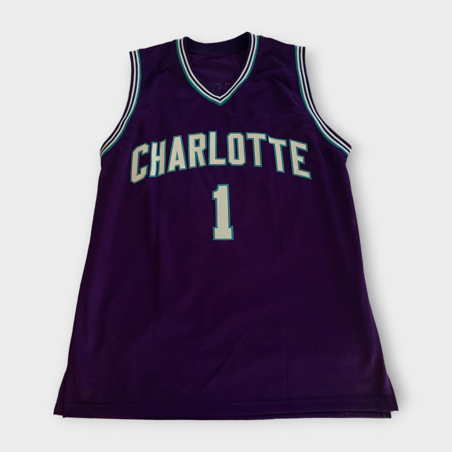 Charlotte Hornets Autographed Jersey Muggsy Bogues COA