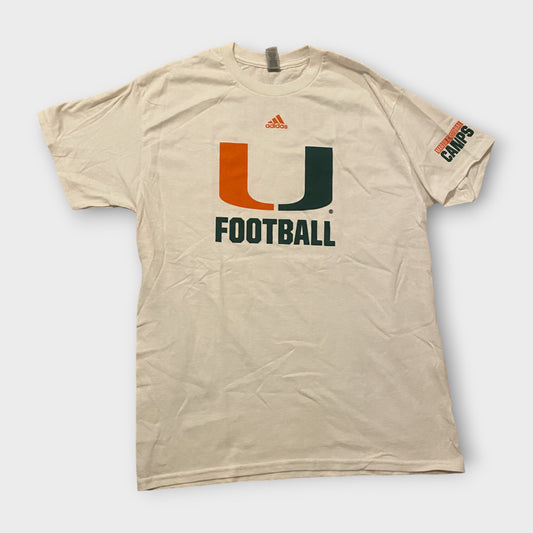 Miami Hurricanes Adidas Football Short Sleeve