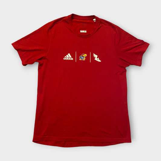 Kansas Jayhawks Adidas Track Short Sleeve