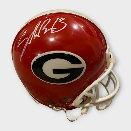 Georgia Bulldogs Autographed Mini Helmet Stetson Bennett