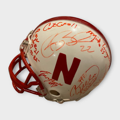 Nebraska Huskers Autographed Mini Helmet Multiple Huskers