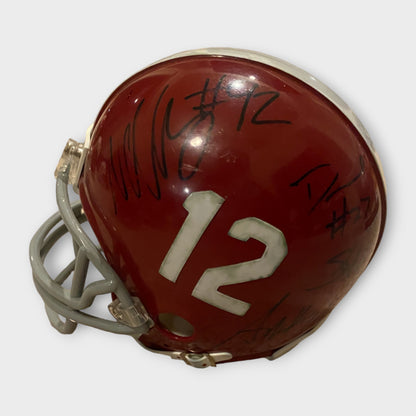 Alabama Crimson Tide Autographed Mini Helmet Multiple Tide