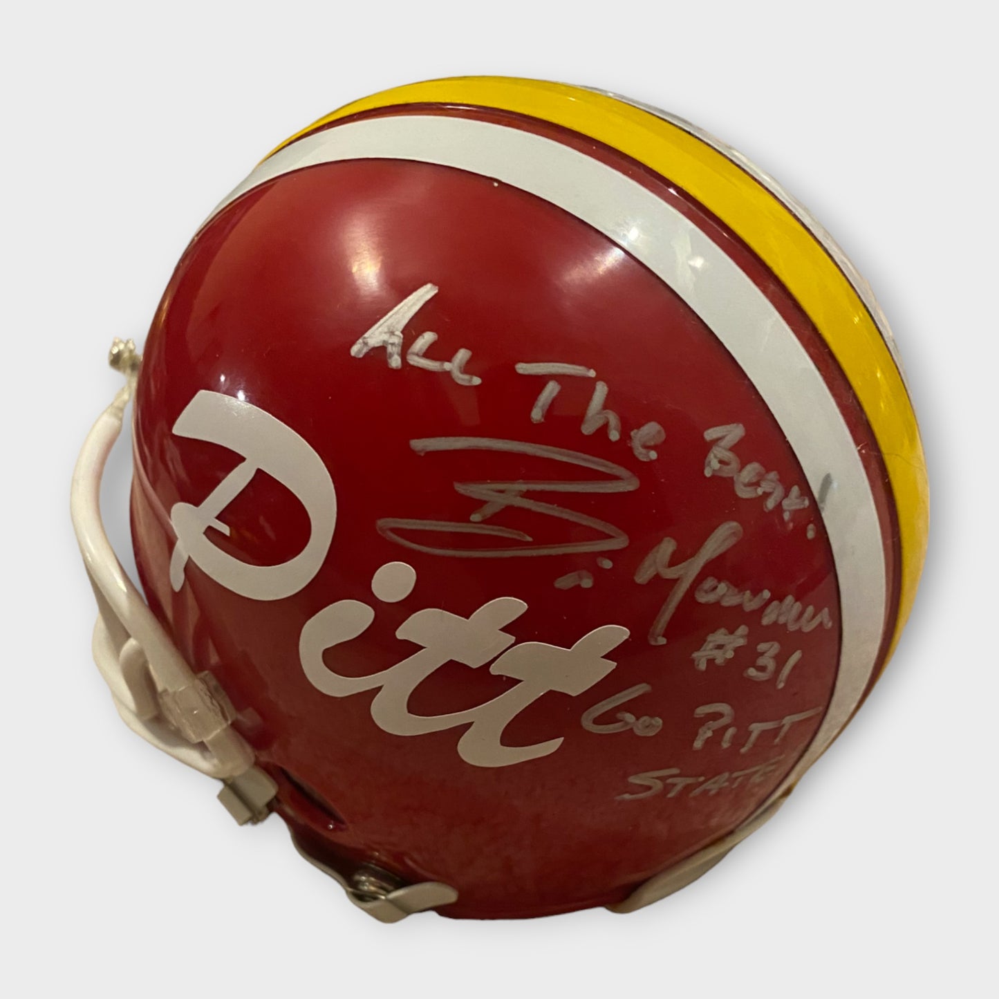 Pitt State Gorillas Autographed Mini Helmet Brian Moorman