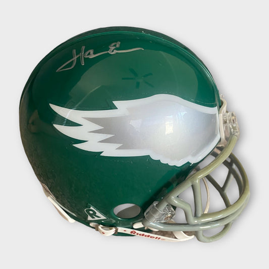 Philadelphia Eagles Autographed Mini Helmet Herm Edwards COA