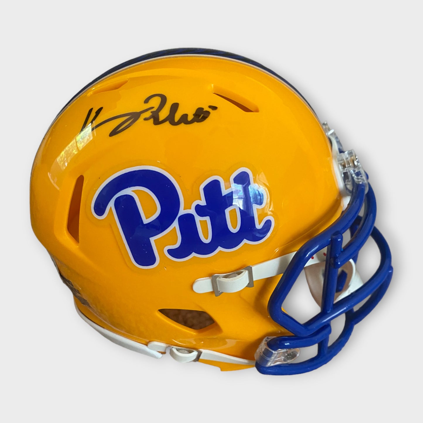 Pittsburgh Panthers Autographed Mini Helmet Kenny Pickett COA