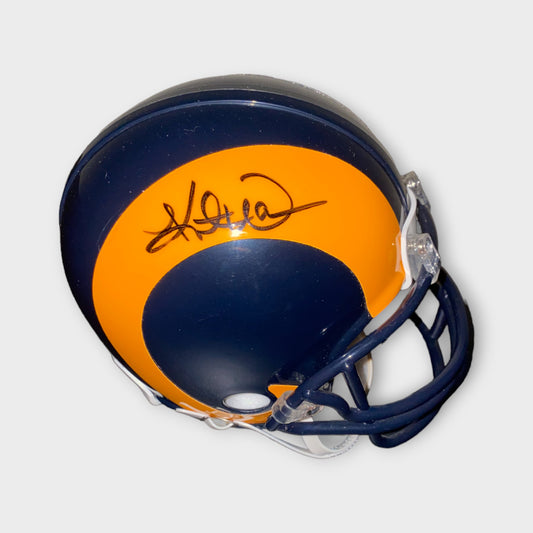 STL Rams Kurt Warner Autographed Helmet