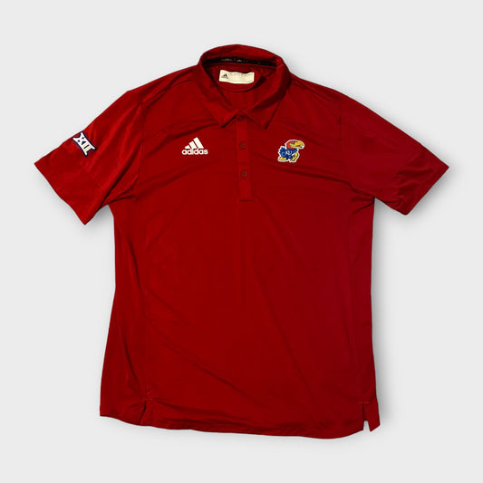 Kansas Jayhawks Adidas Player Polo