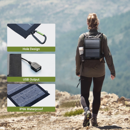 Waterproof Solar Powered Phone Charger for Outdoor Use