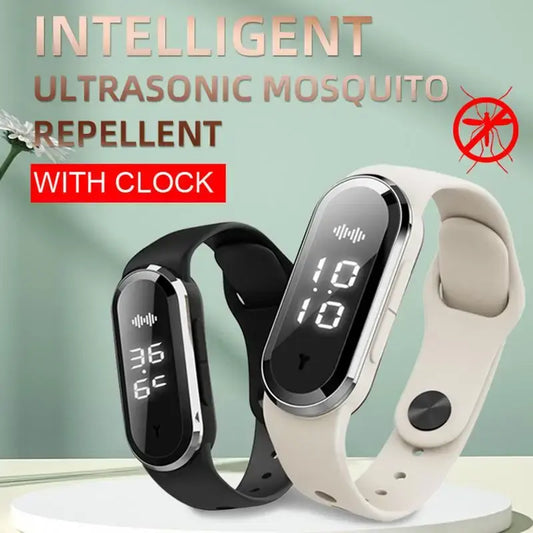 Ultrasonic Mosquito Repeller Bracelet | USB Charging | Anti Mosquito Bite Wristband for Outdoors