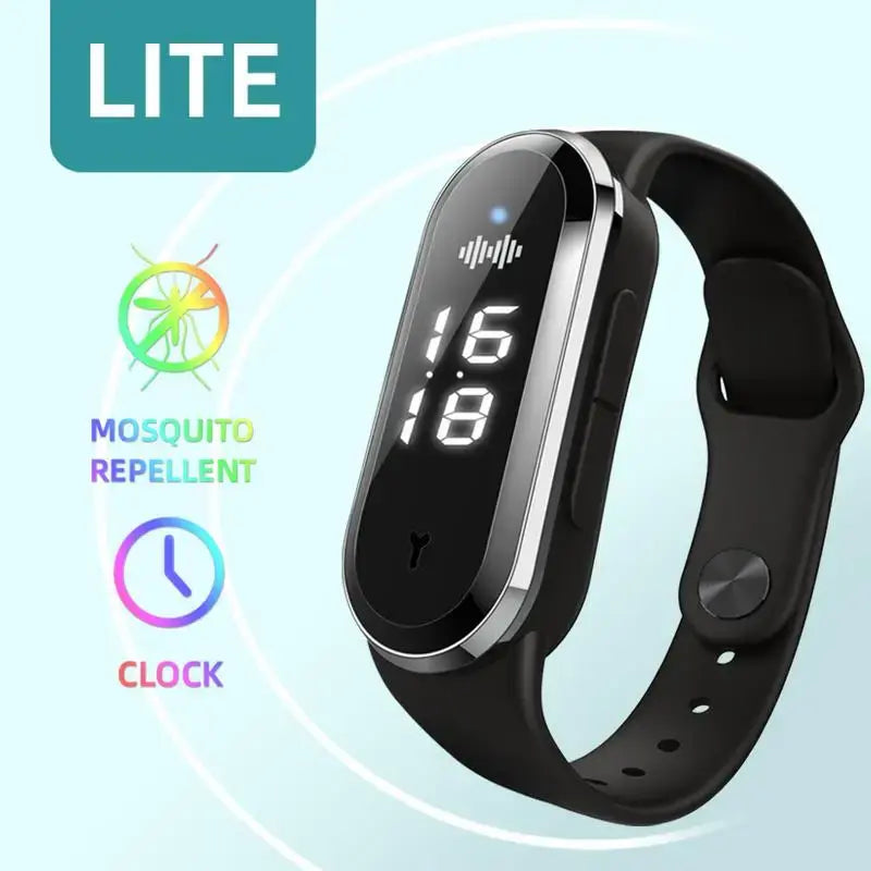 Ultrasonic Mosquito Repeller Bracelet | USB Charging | Anti Mosquito Bite Wristband for Outdoors