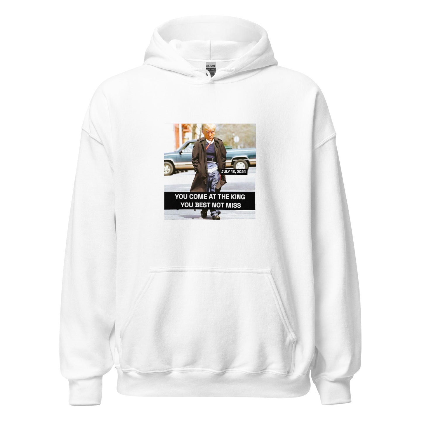 YOU COME AT TRUMP YOU BEST NOT MISS SWEATSHIRT